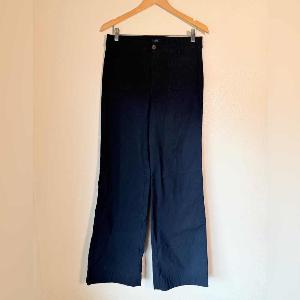 J. Crew Wide-Leg Patch Pocket Pants, Size 29 Tall